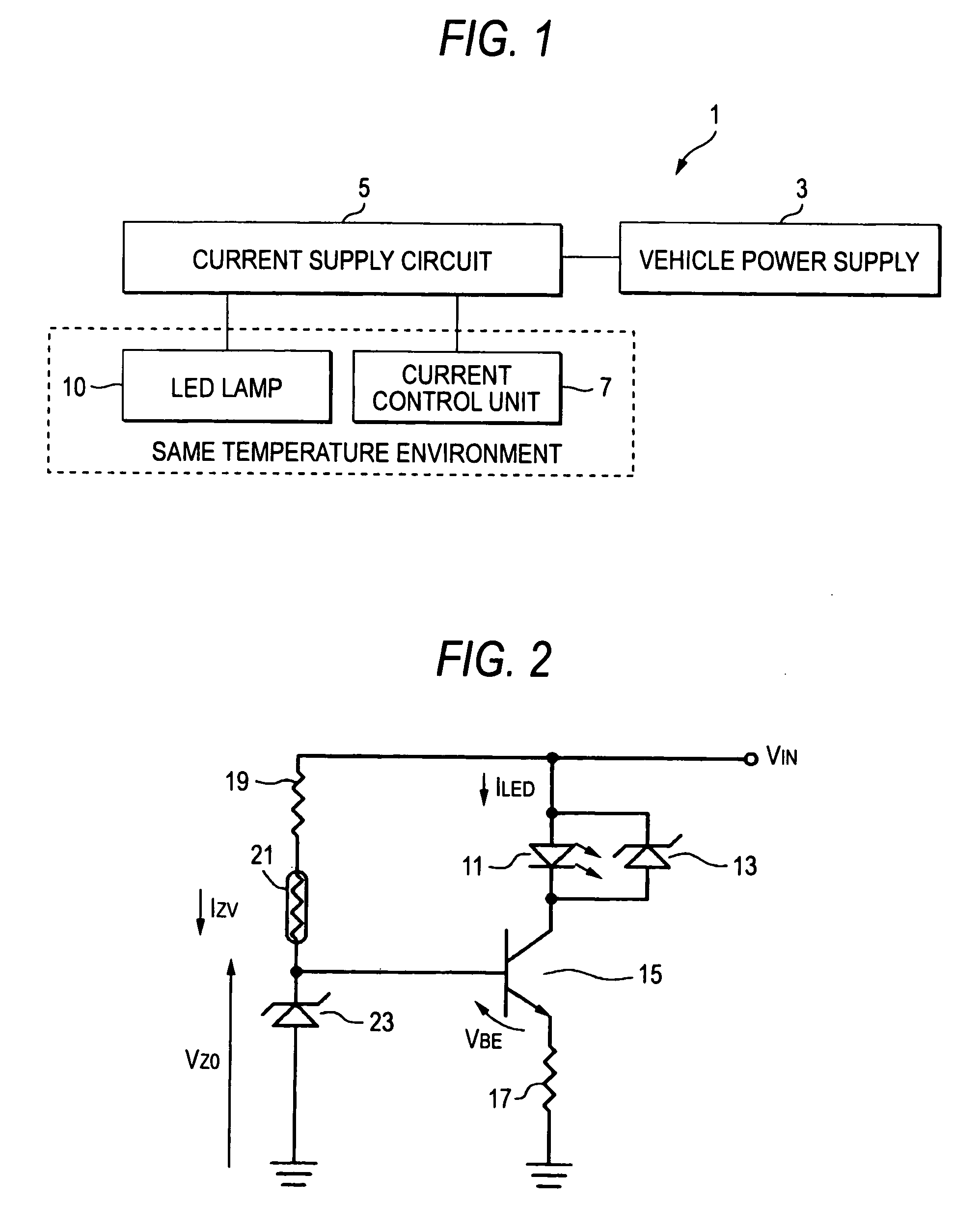 On-vehicle LED illumination device