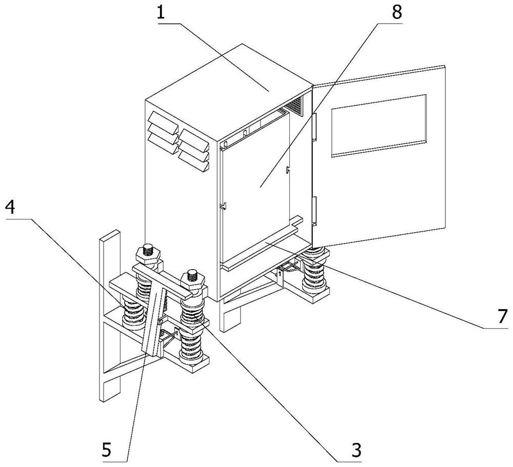 Electric meter box with shock resistance and heat dissipation performance