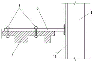 Bamboo joint type exterior facade super-high building structure attached climbing frame and lifting method