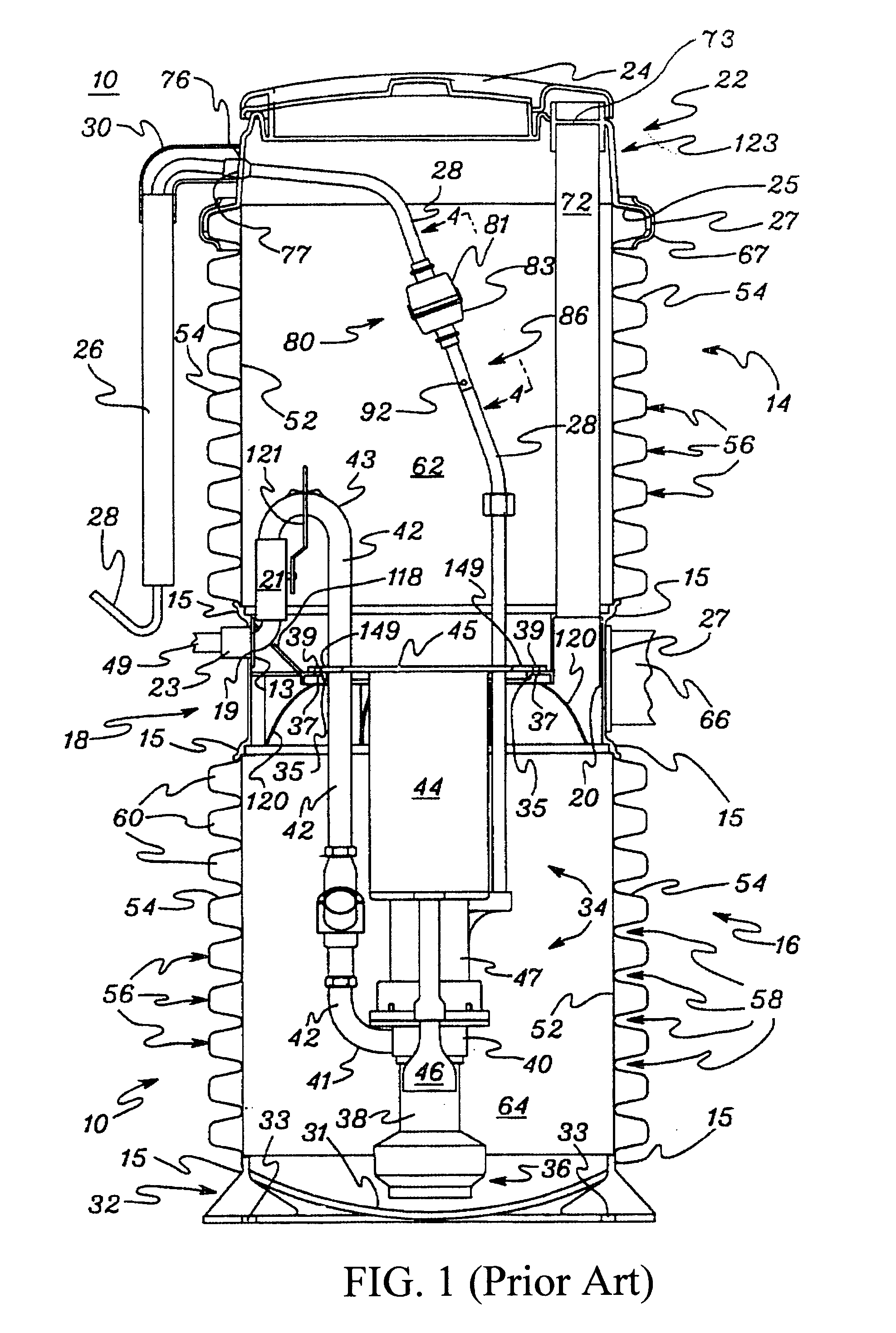 Grinder pump tank