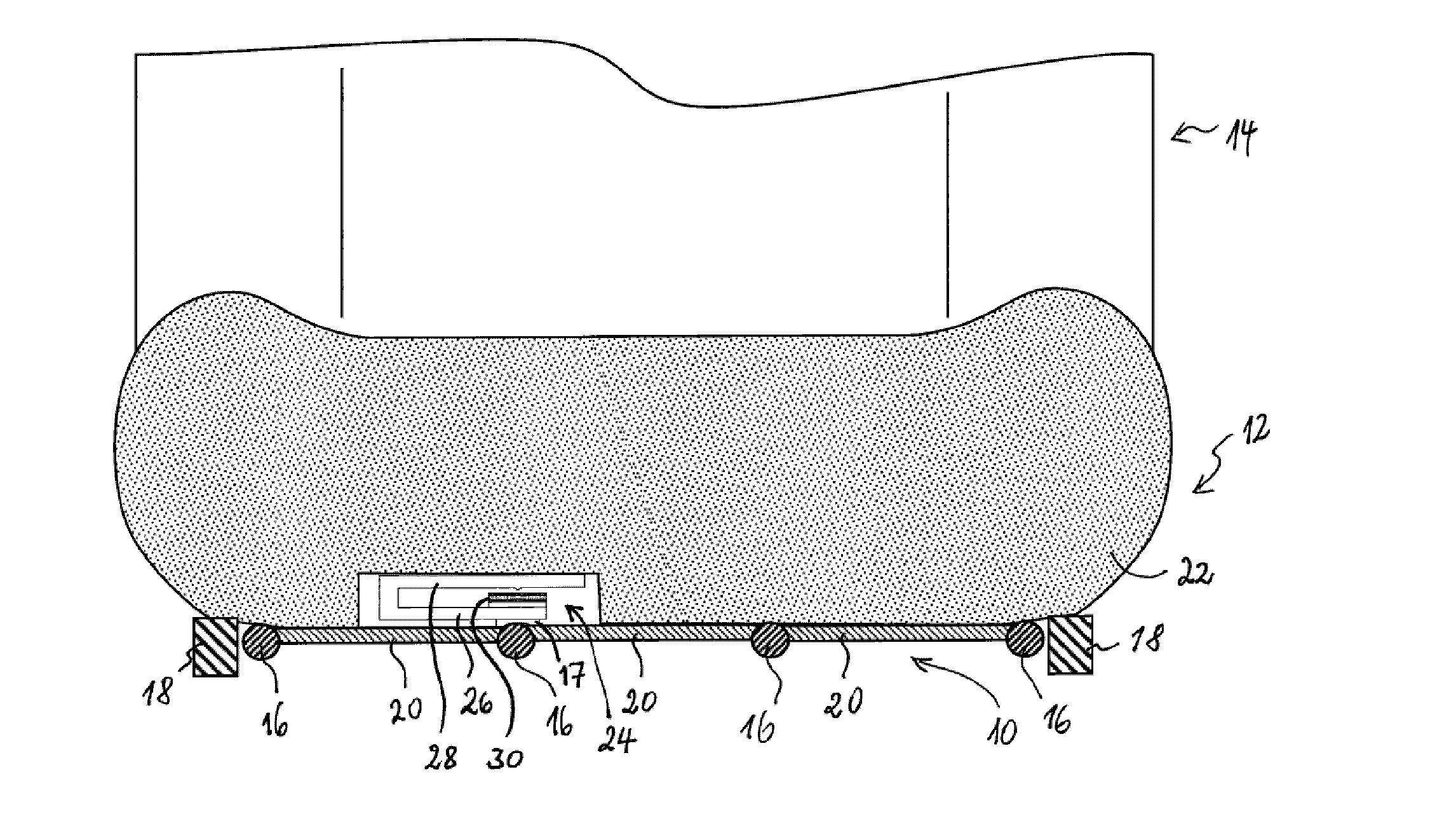 Vehicle seat suspension mat