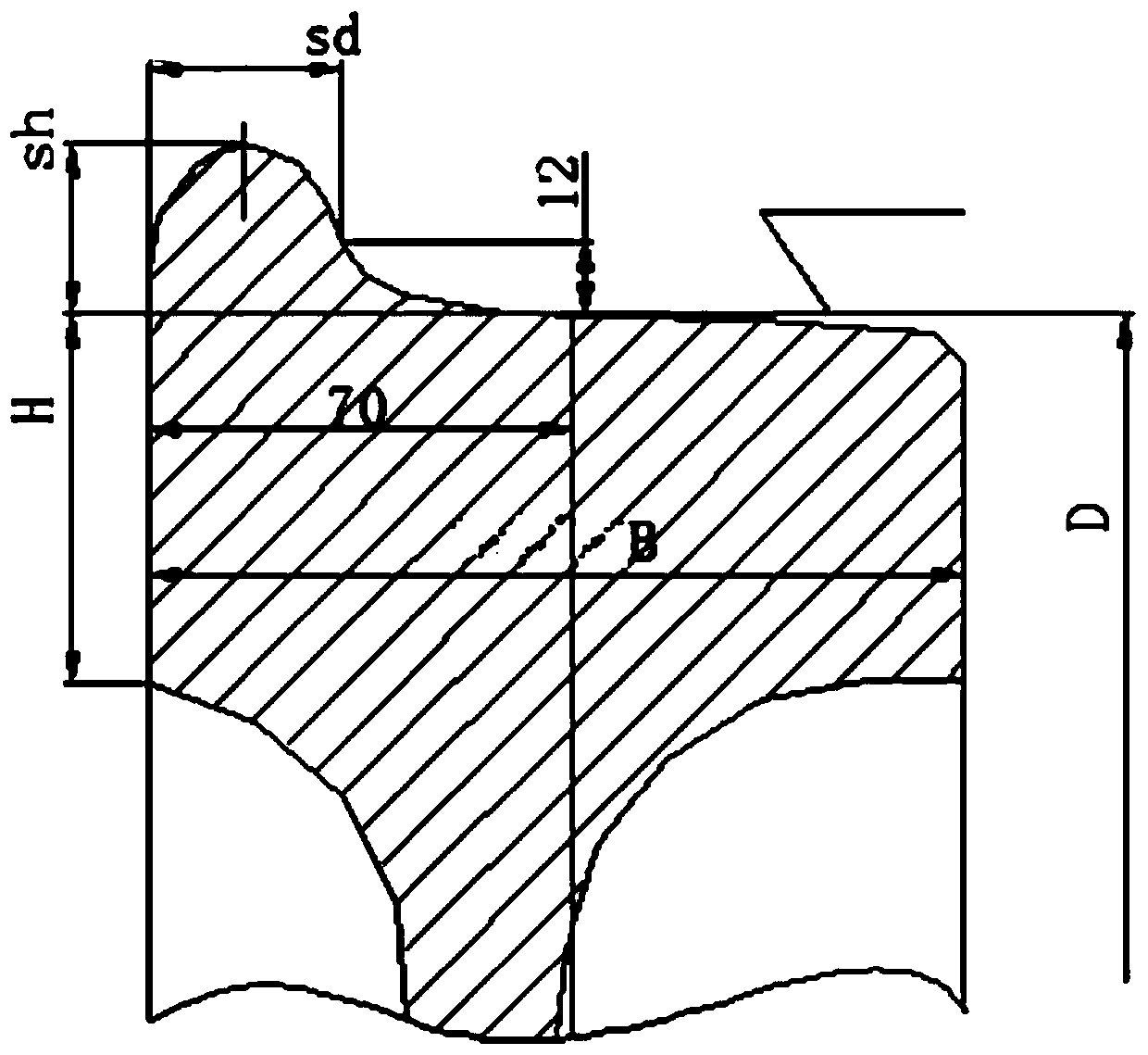 A rim and tread linkage measuring device