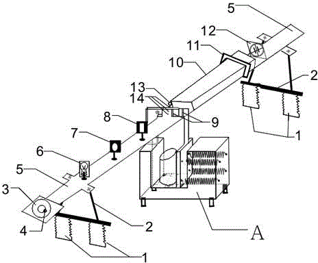 Device and method for measuring ground stress by using core of oil well