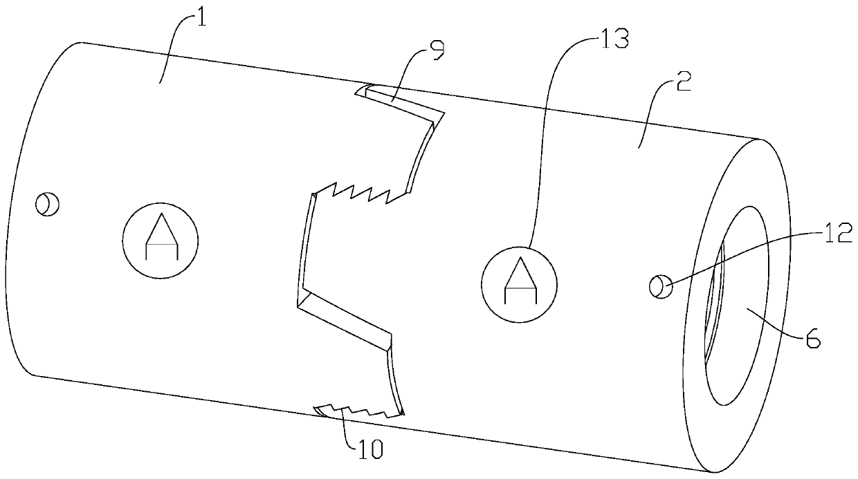 Conical barrel clamping piece type rebar connecting piece