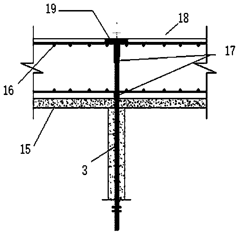 Full-assembly pressure-bearing type variable-diameter reinforcement cage expansion head anchor rod pile system