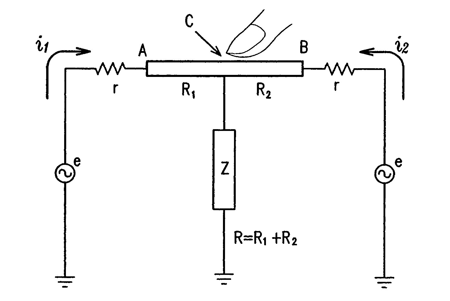 Touch sensor, display with touch sensor, and method for generating position data