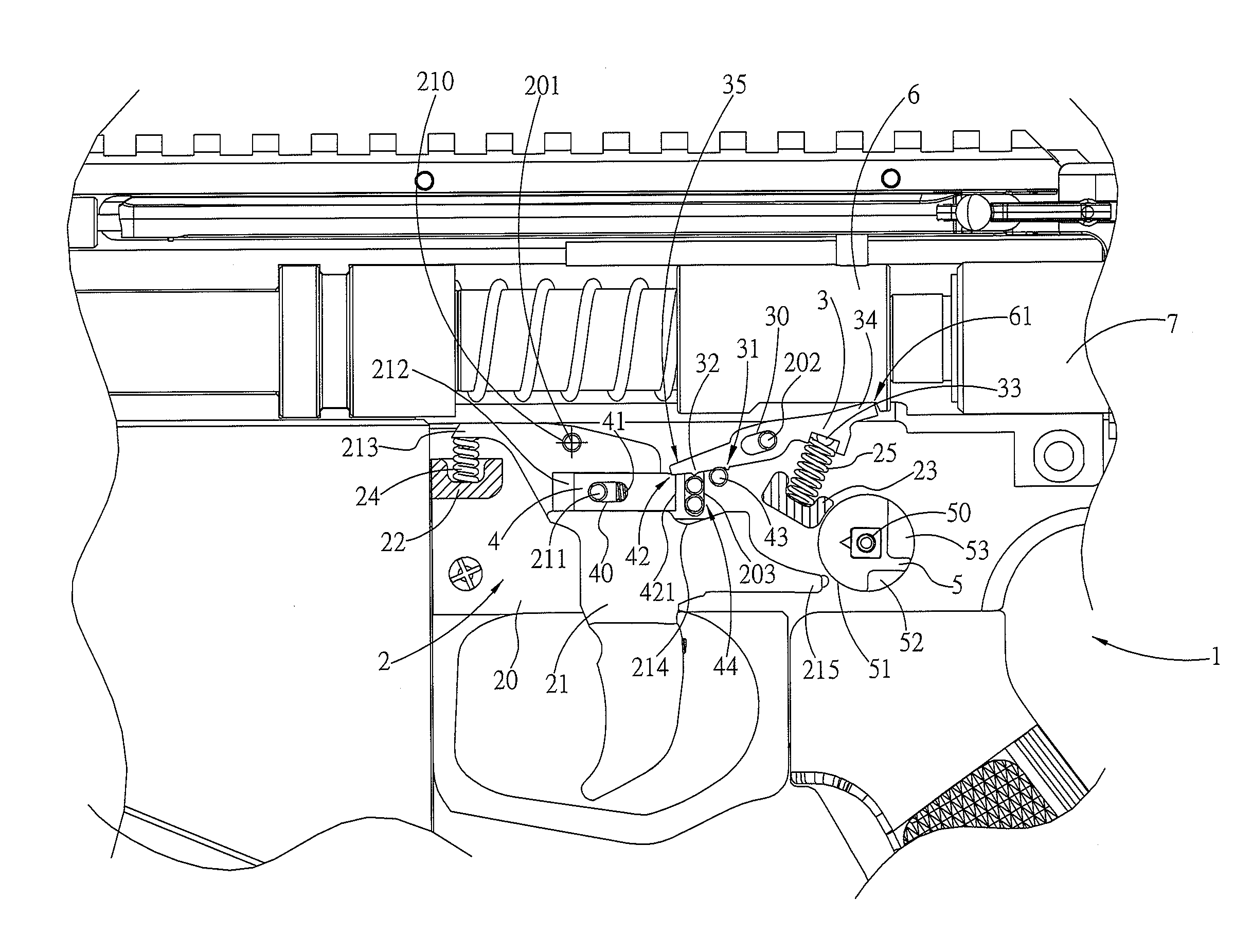 Air gun firing control device