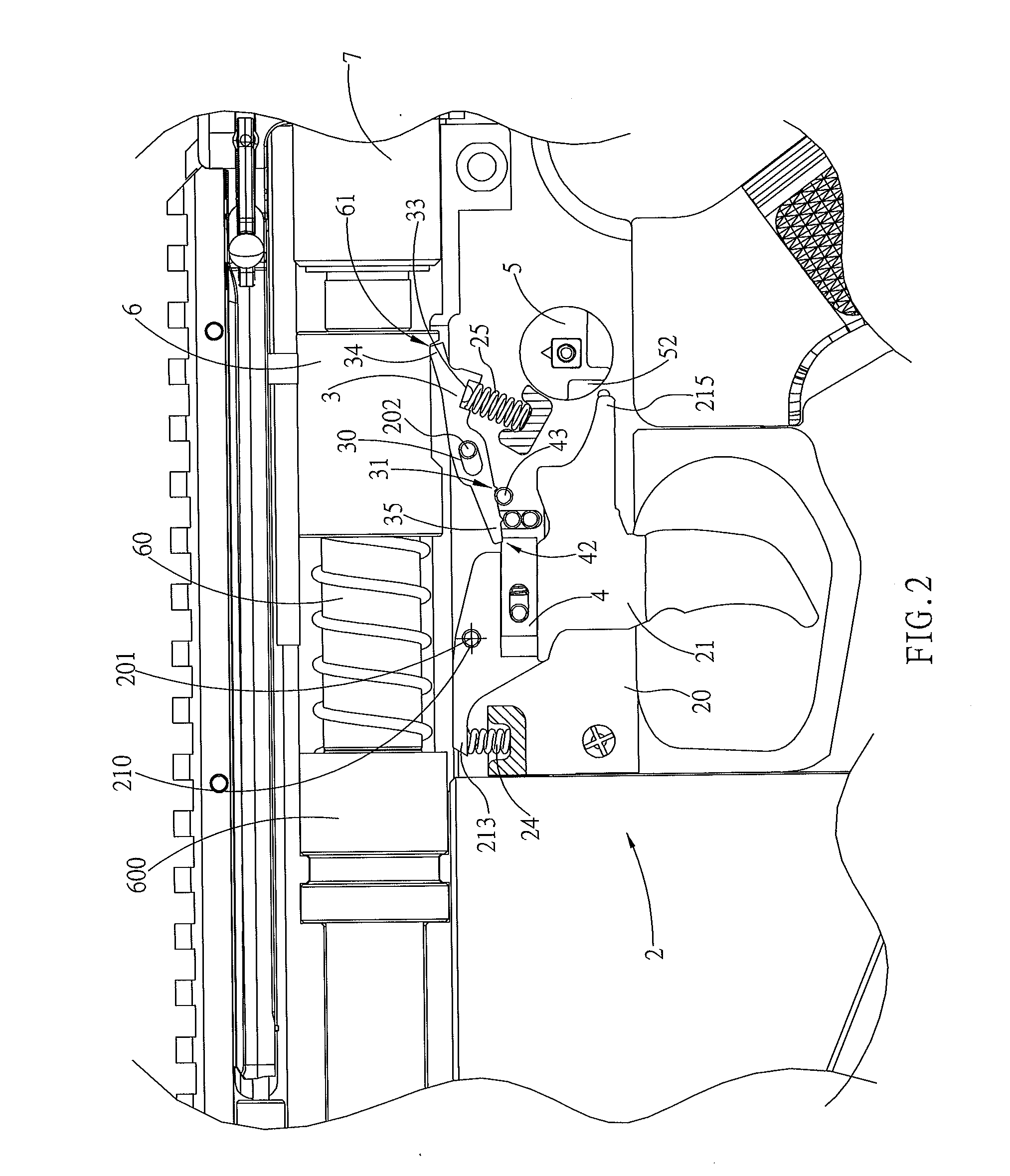 Air gun firing control device