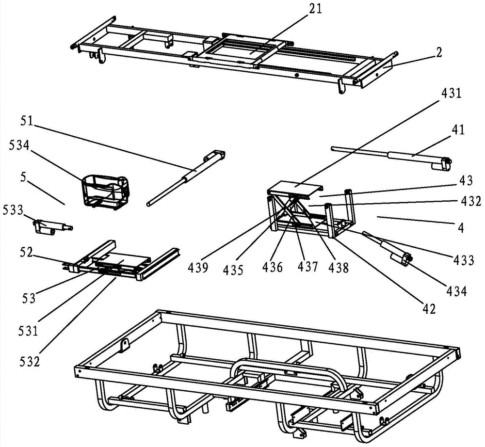 Multi-position reversible therapy bed with toilet seat