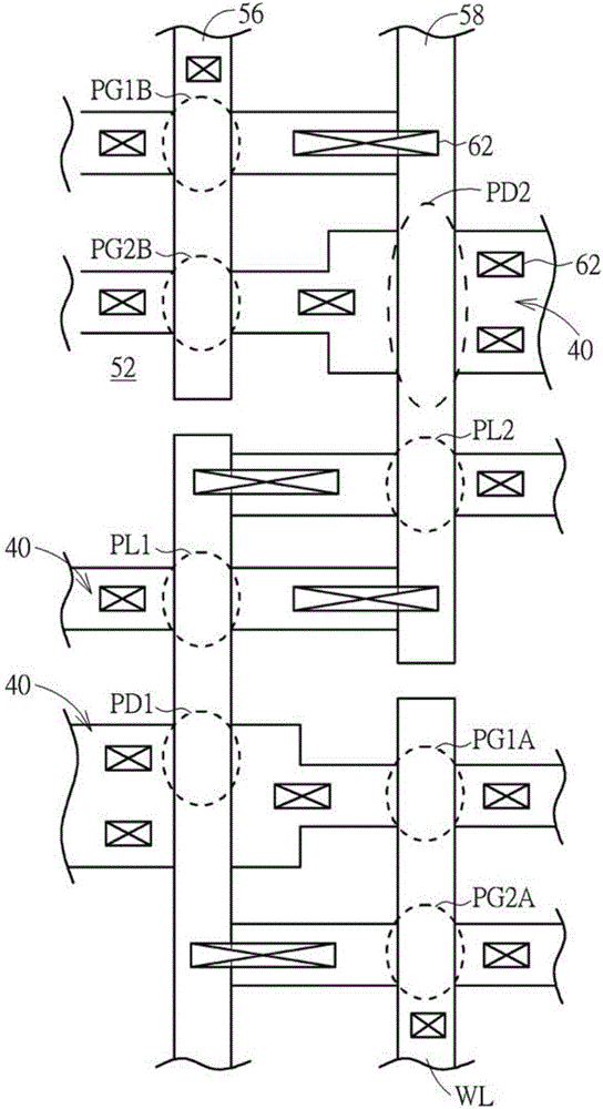 Layout pattern and forming method of 8T-static random access memory