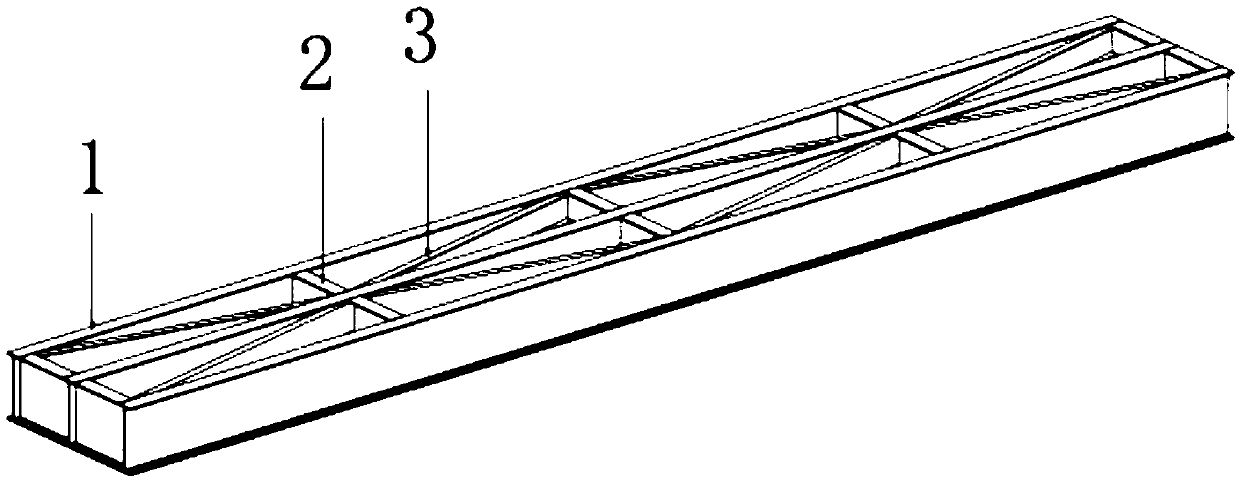 Composite material assembled type pedestrian bridge