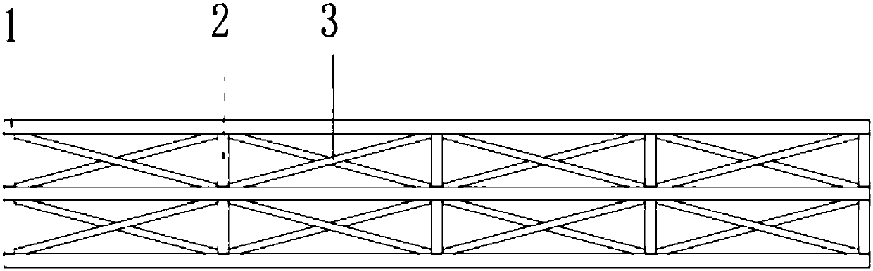 Composite material assembled type pedestrian bridge