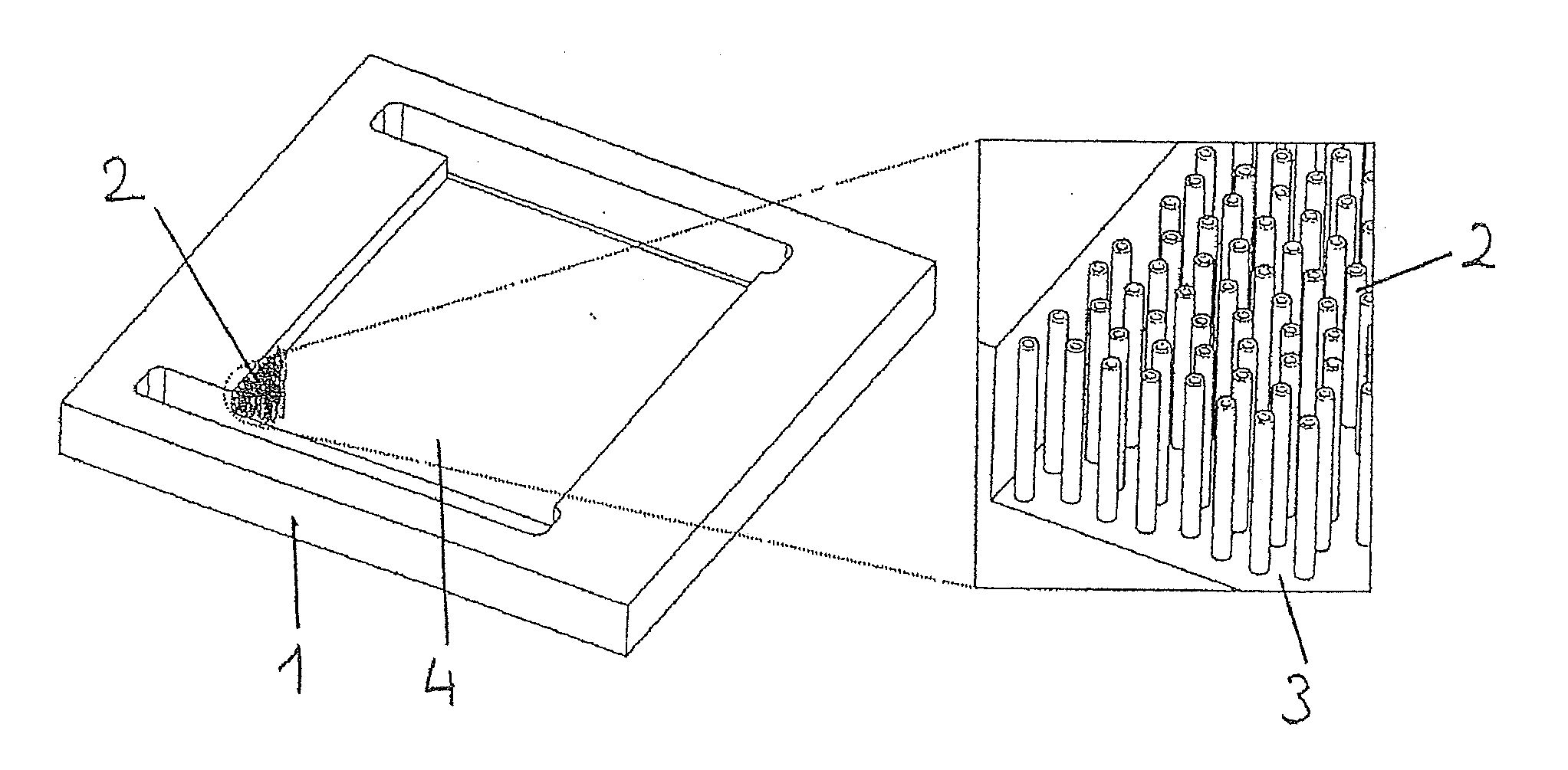 Chemical reactor with nanometric superstructure