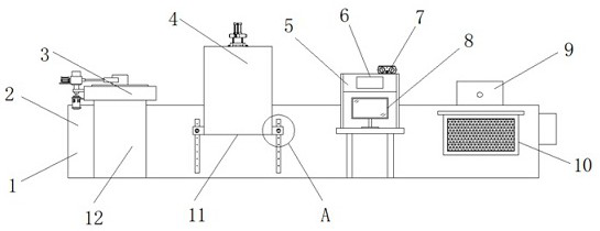 Screening equipment provided with flatness detection mechanism and used for electronic product production