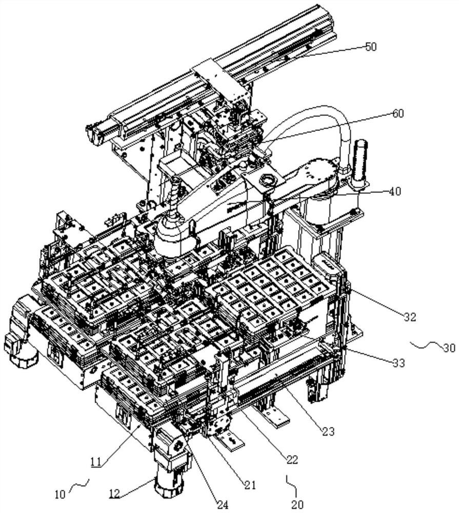 Connecting piece feeding equipment