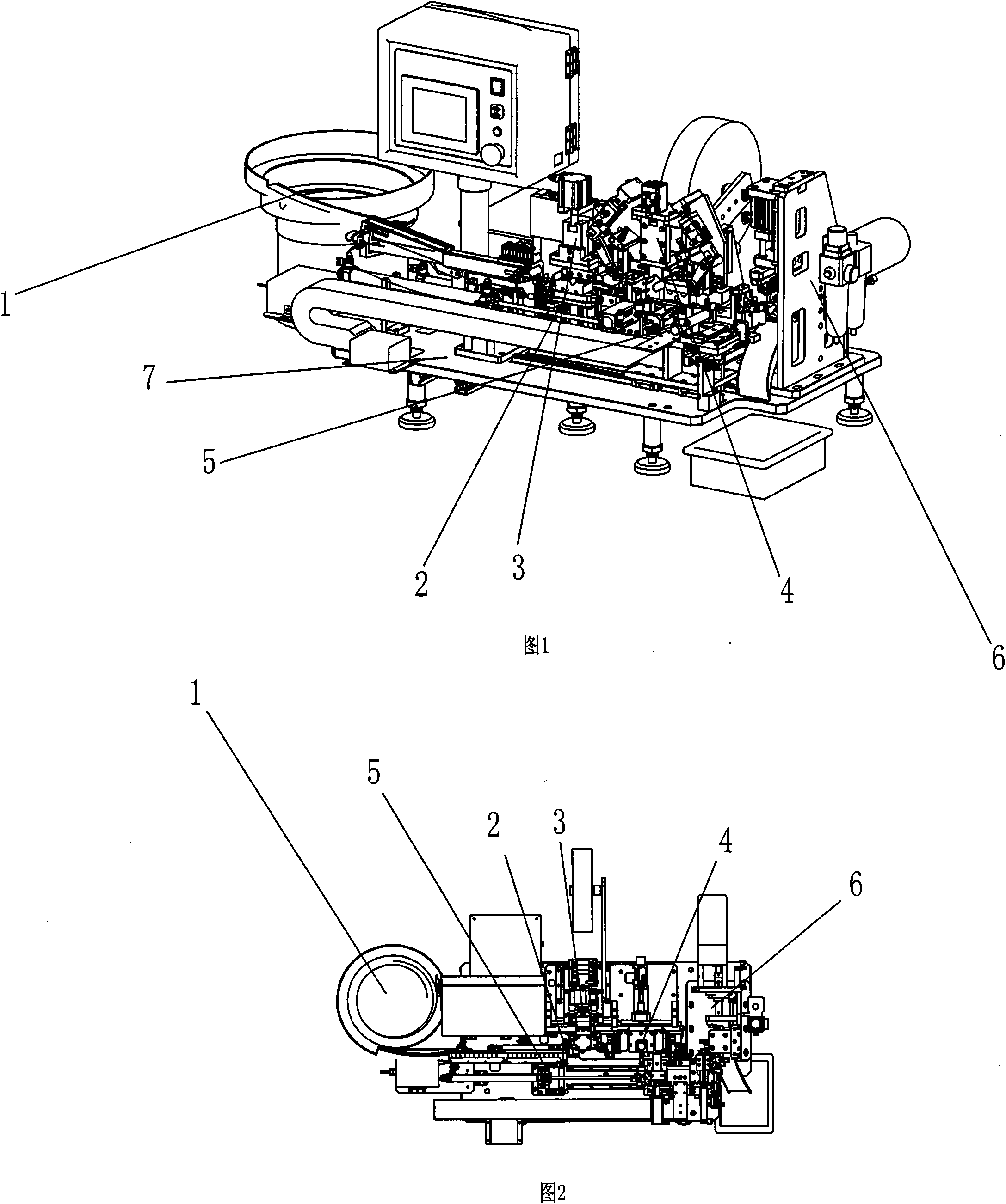 Lithium battery cathode assembling machine