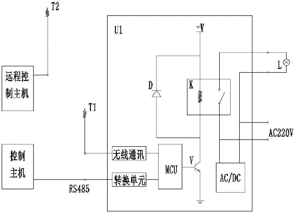 Light, switch-type intelligent light control terminal, and switch-type intelligent light control system and method