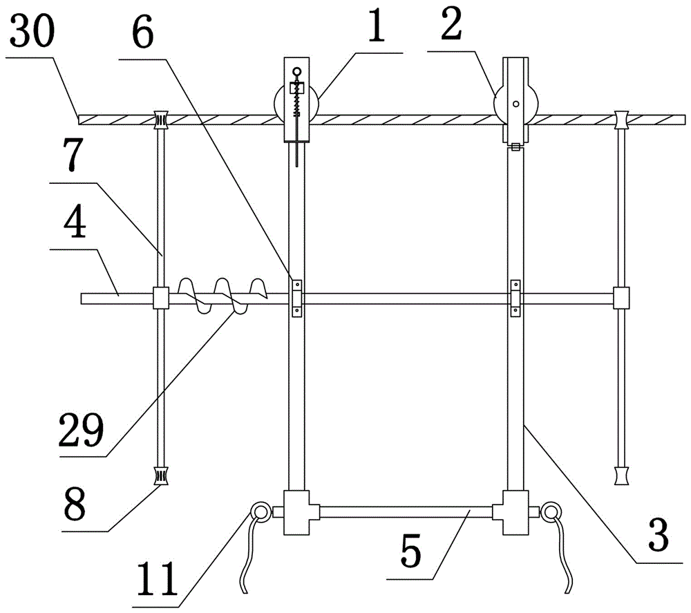 Deicing tackle for power transmitting line