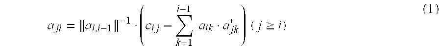 Procedure for computing the Cholesky decomposition in a parallel multiprocessor system