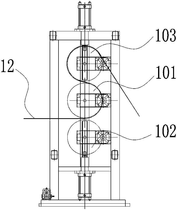 Combining device and method of composite PTFE (polytetrafluoroethylene) plate