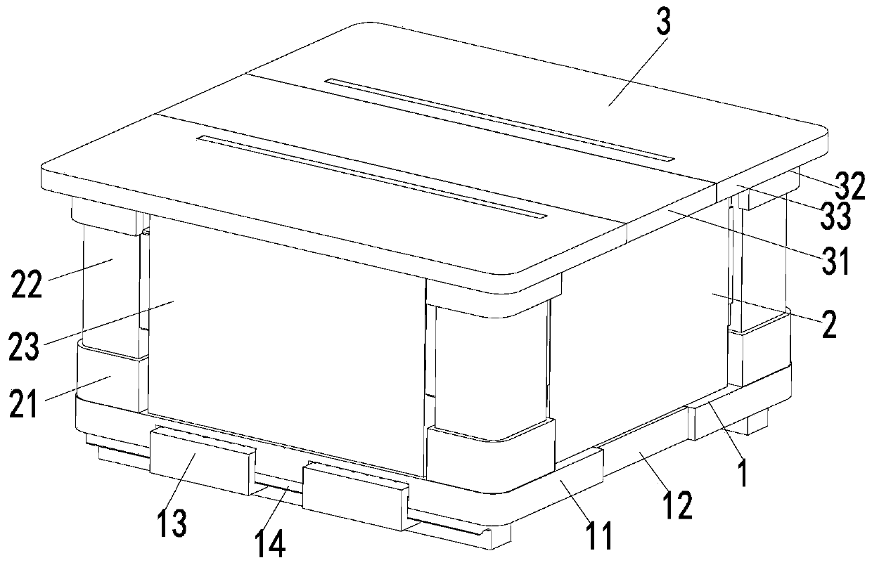 Splicing type foamed plastic structure