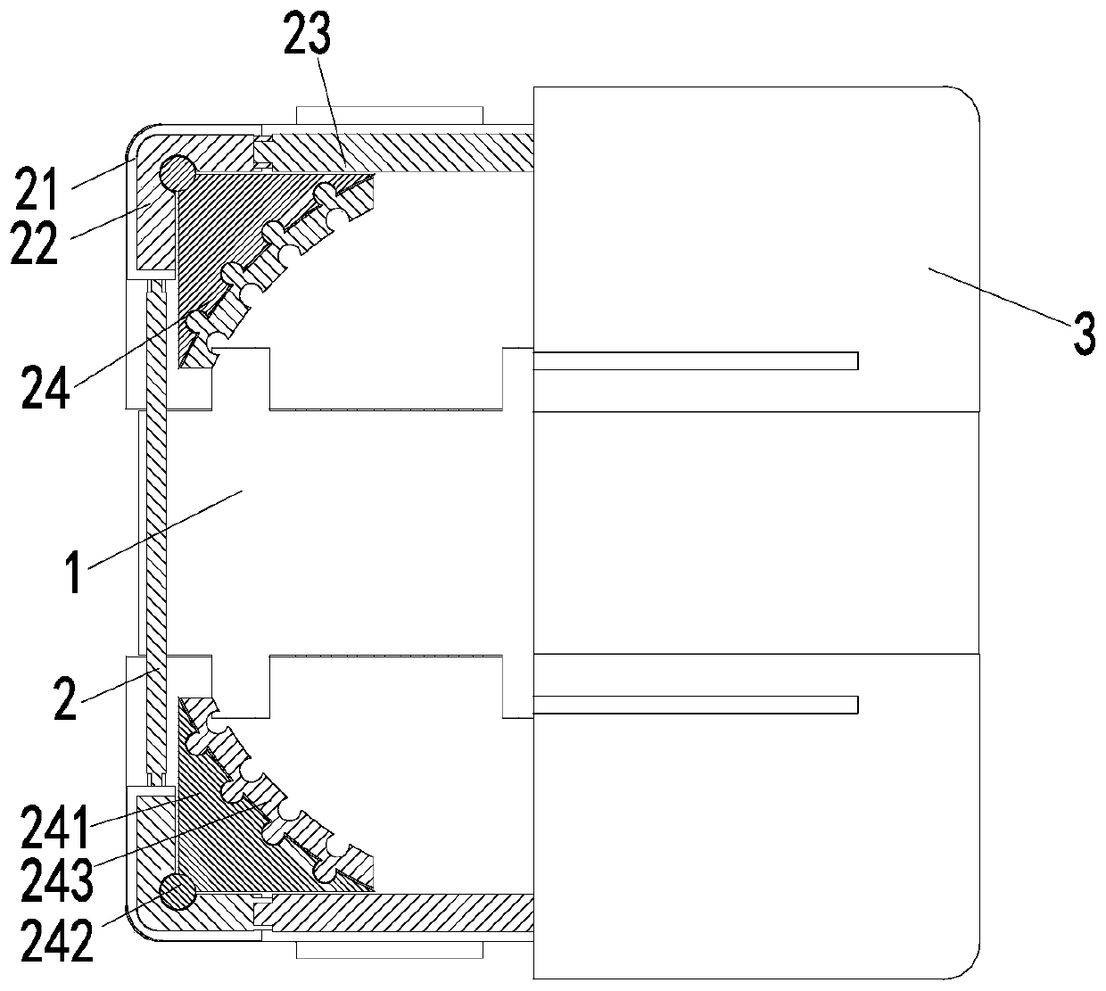 Splicing type foamed plastic structure