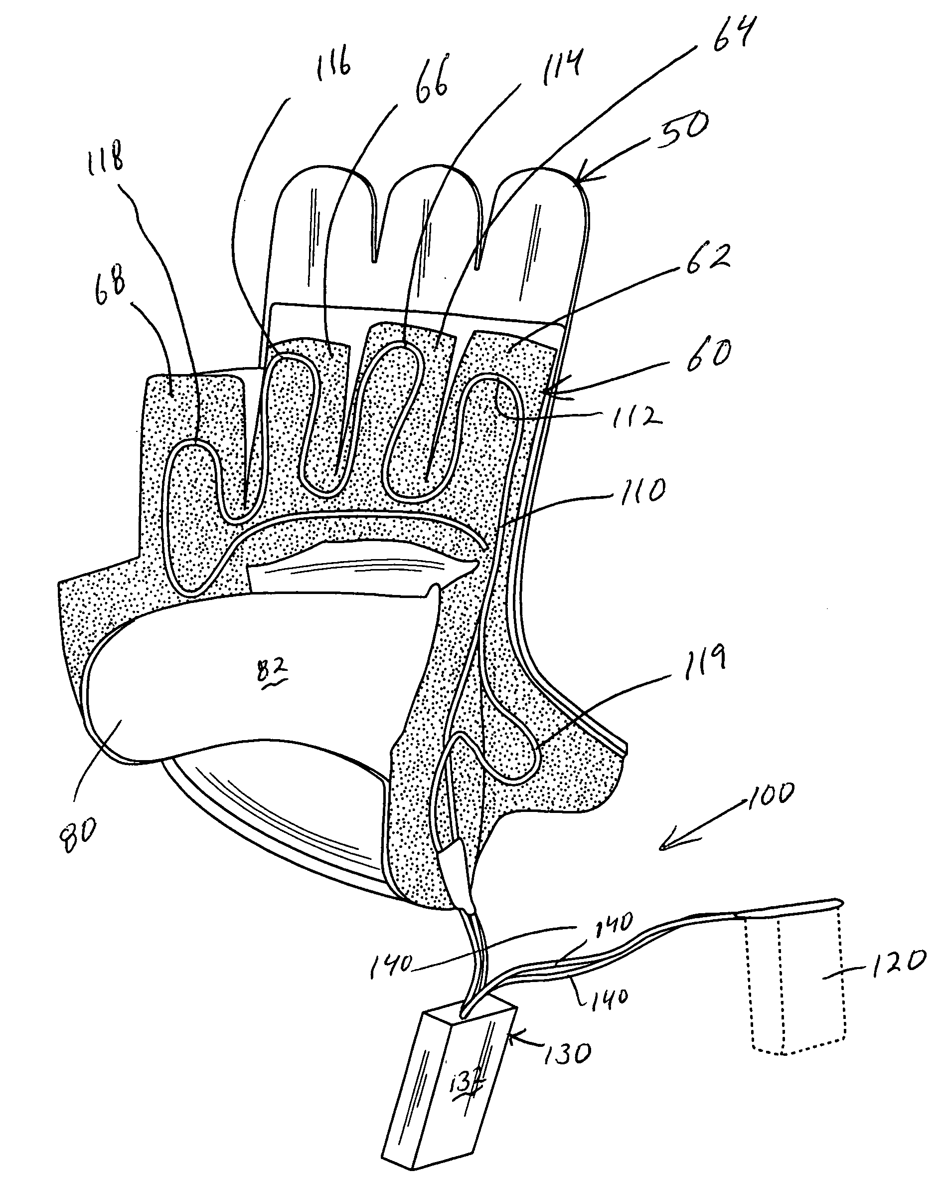 Heated baseball glove/mitt and method of heating a baseball bat handle