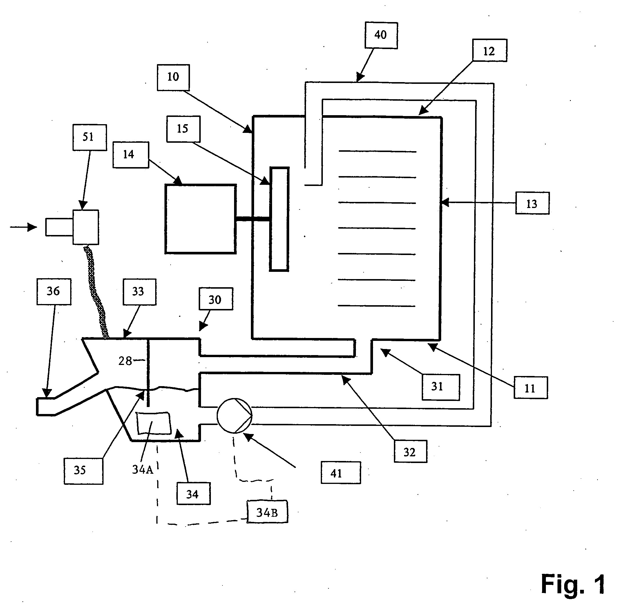 Cooking device with a cooking chamber outlet