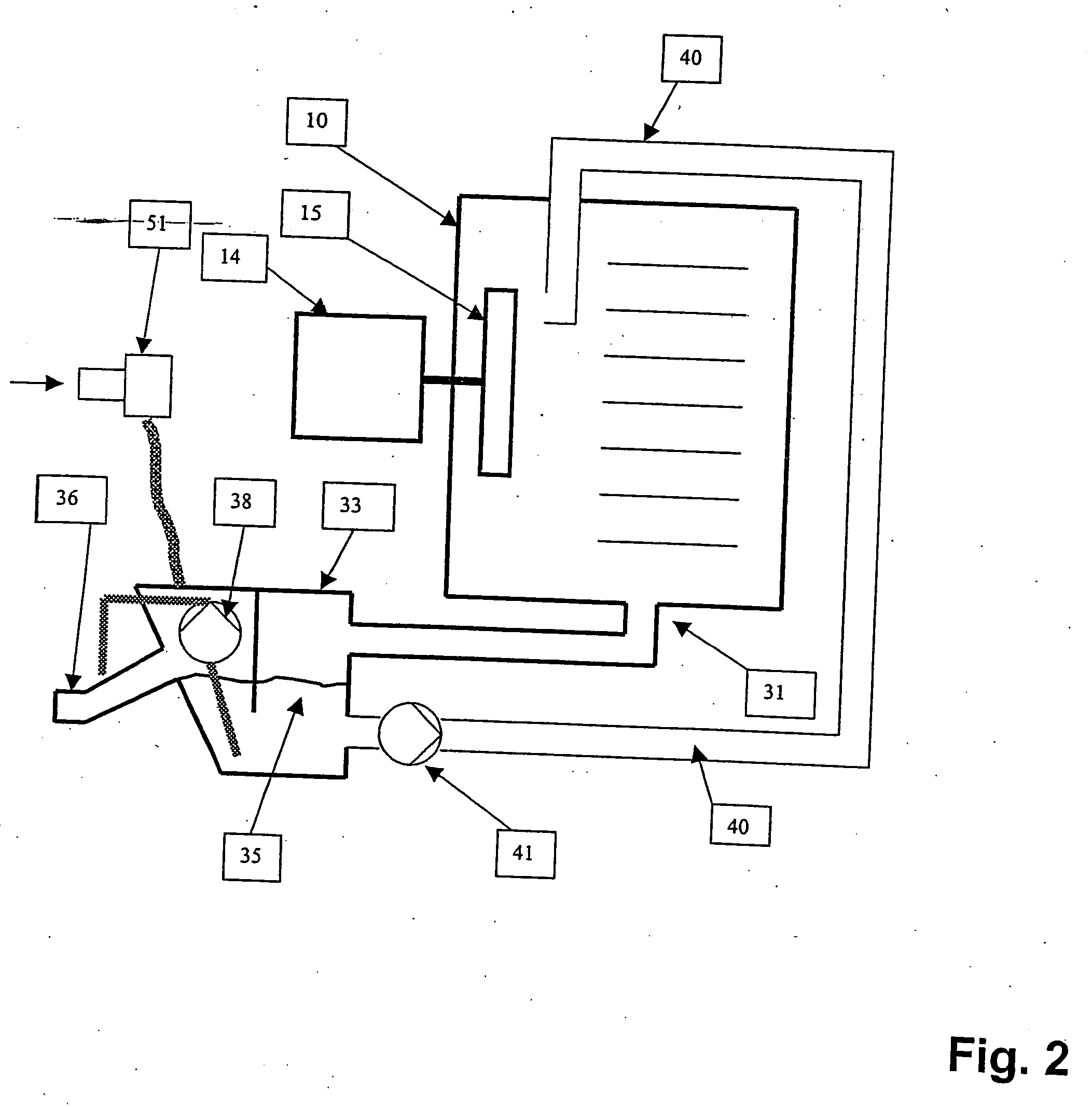 Cooking device with a cooking chamber outlet