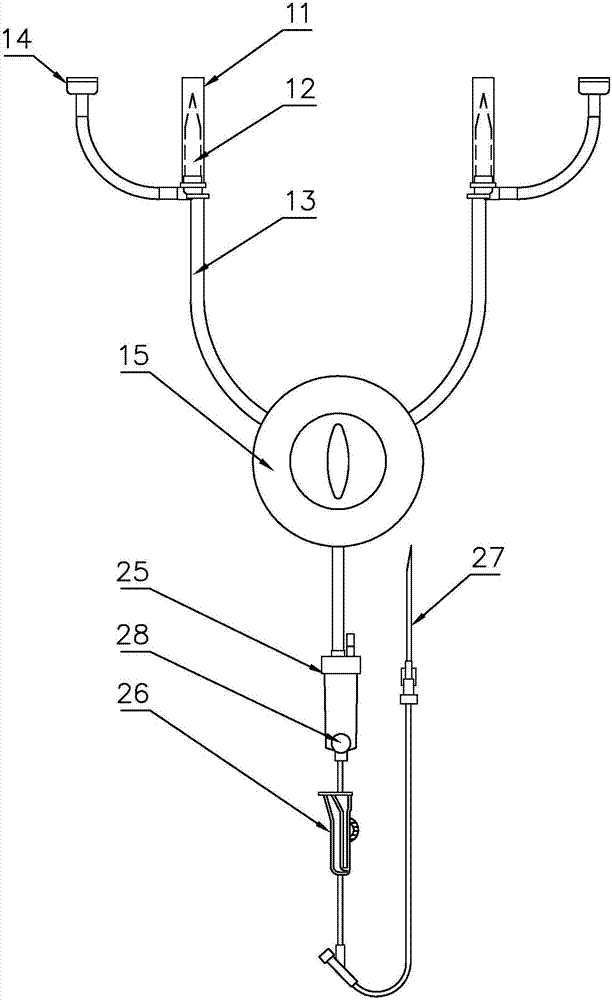 Convenient bottle-changing infusion apparatus for infusion room