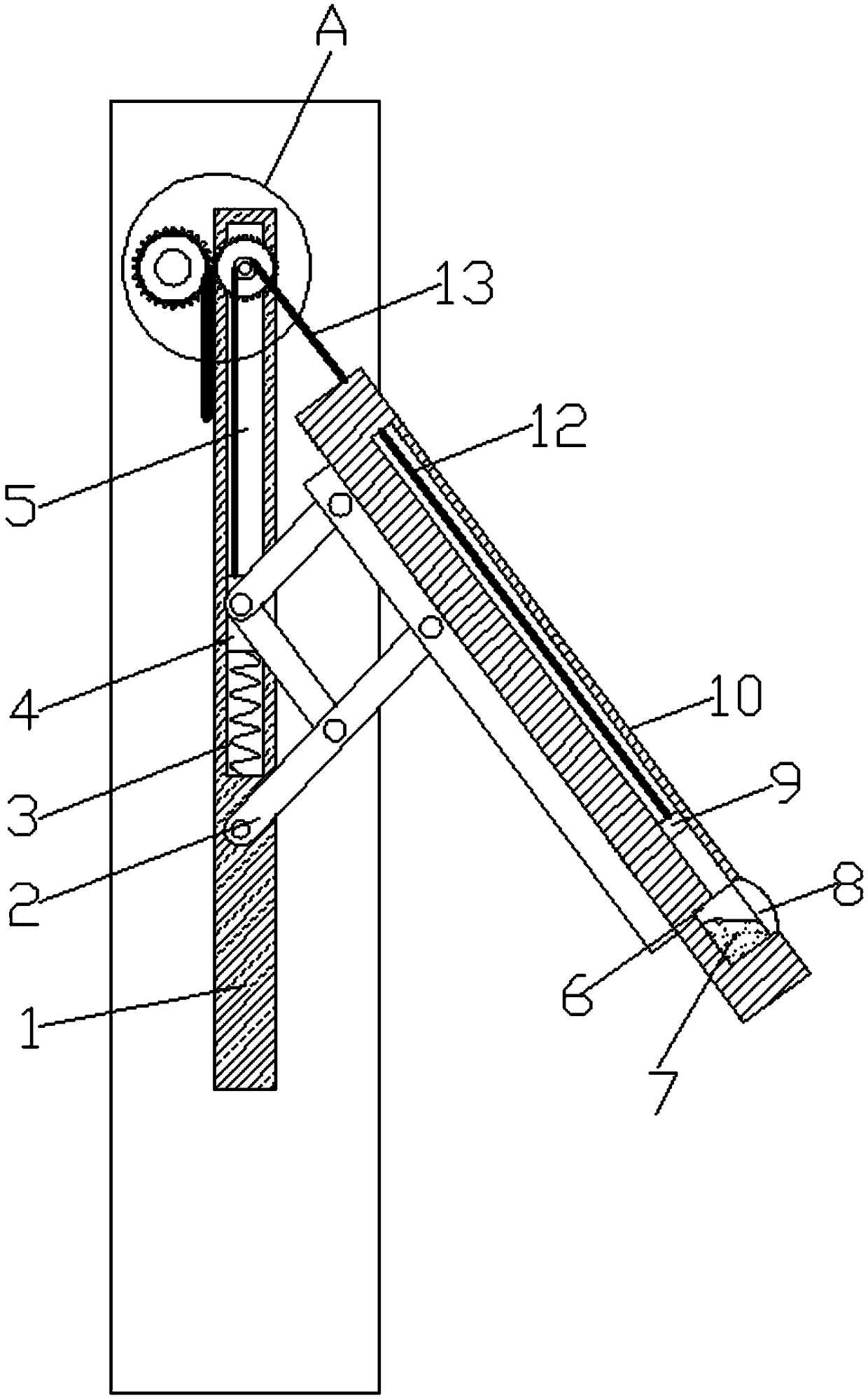 Automatic opening and closing regulation window