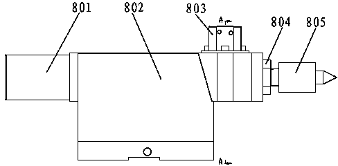 Precision gang tool level bed numerically controlled lathe with tailstock