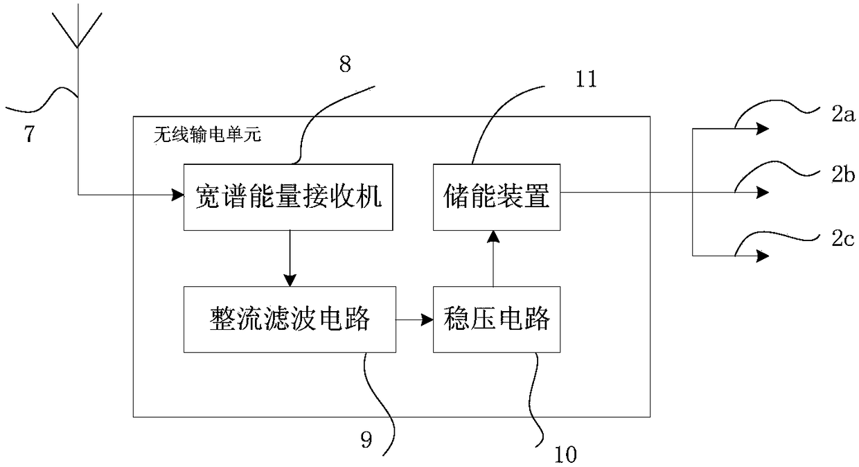 Wireless self-powered eavesdropping device