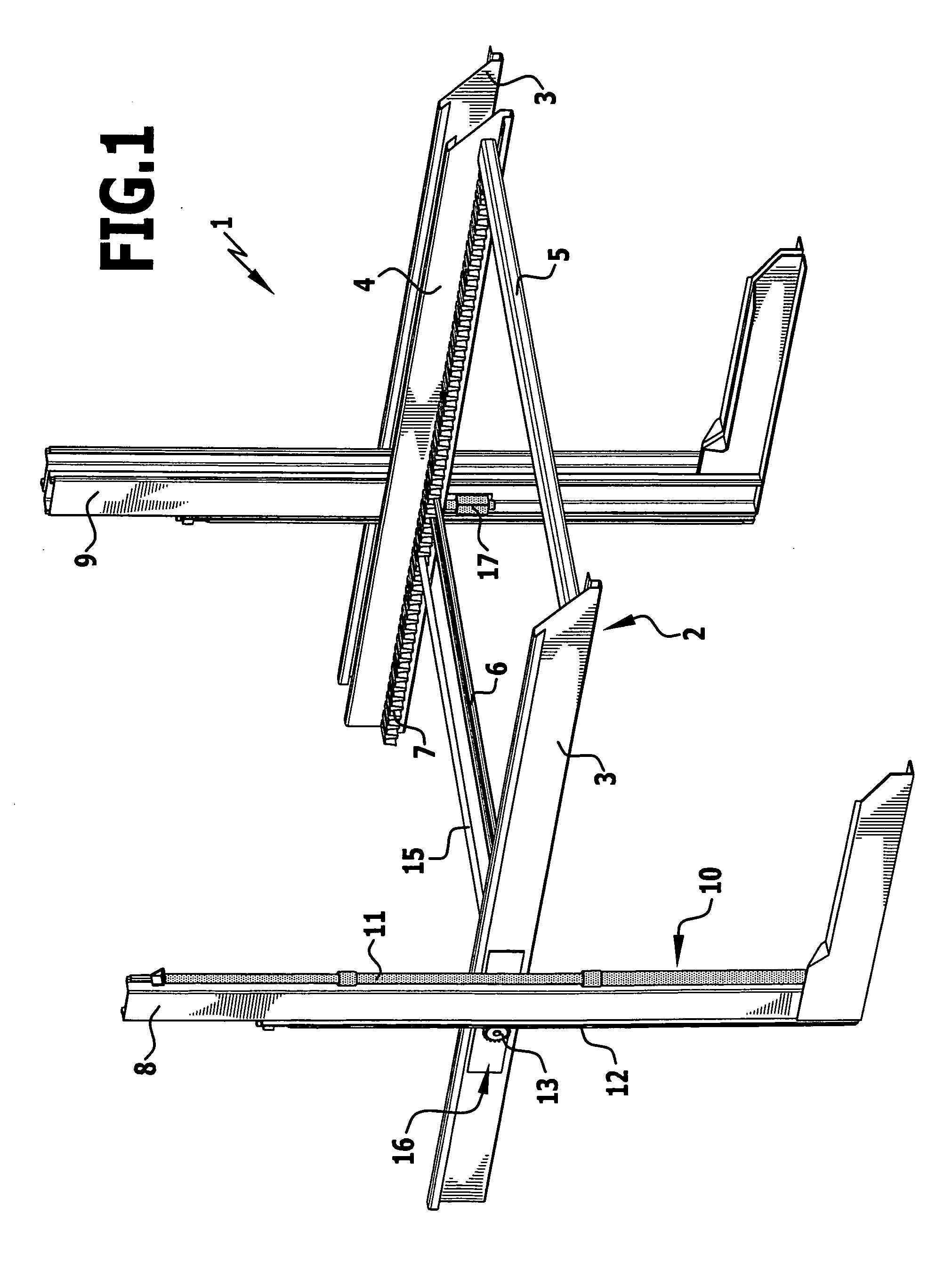 Parking arrangement for motor vehicles