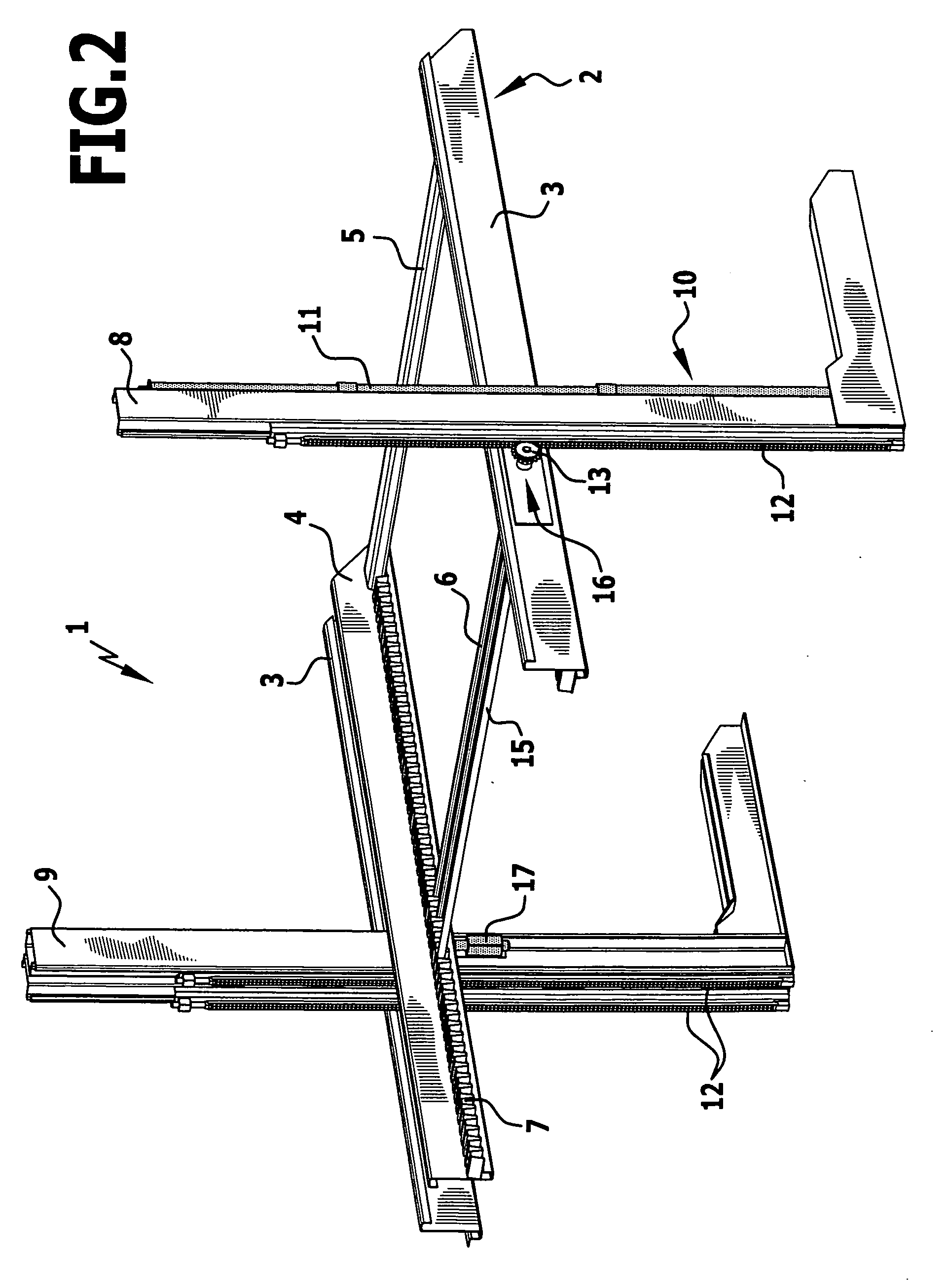 Parking arrangement for motor vehicles