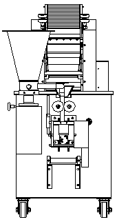 An easy maintenance and highly automatic dumpling machine