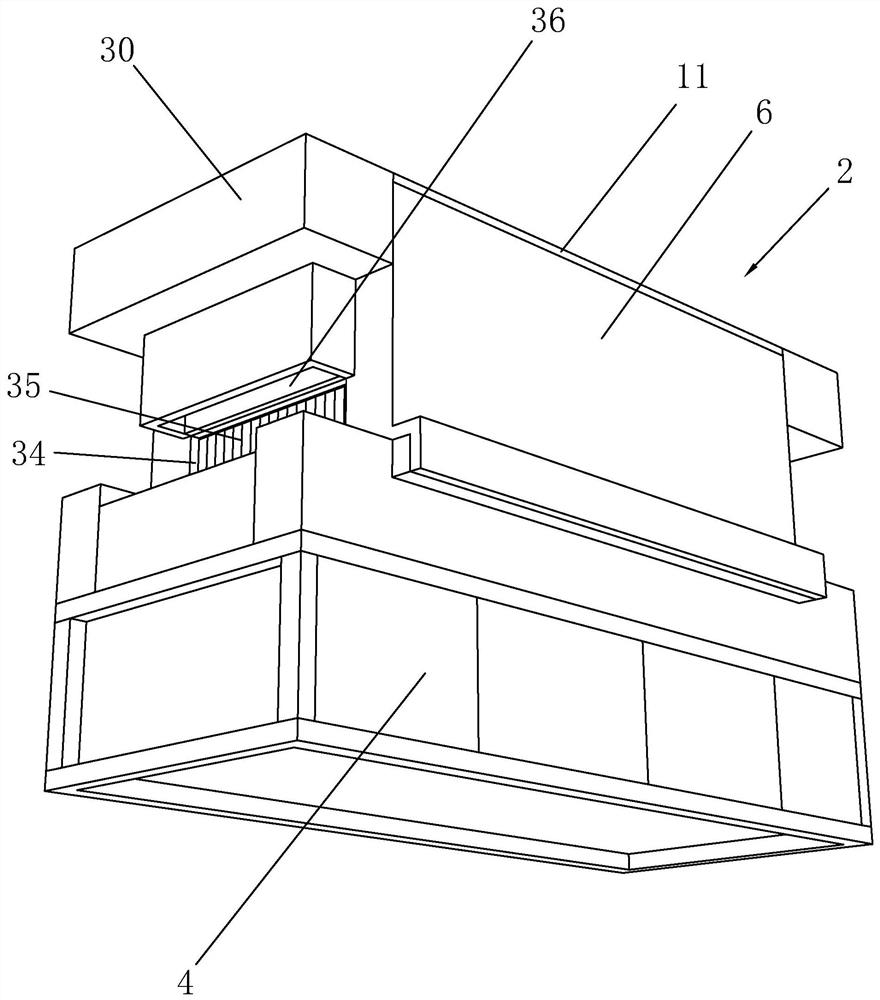 Vacuum drying device of stepping type ultrasonic cleaning machine and method thereof