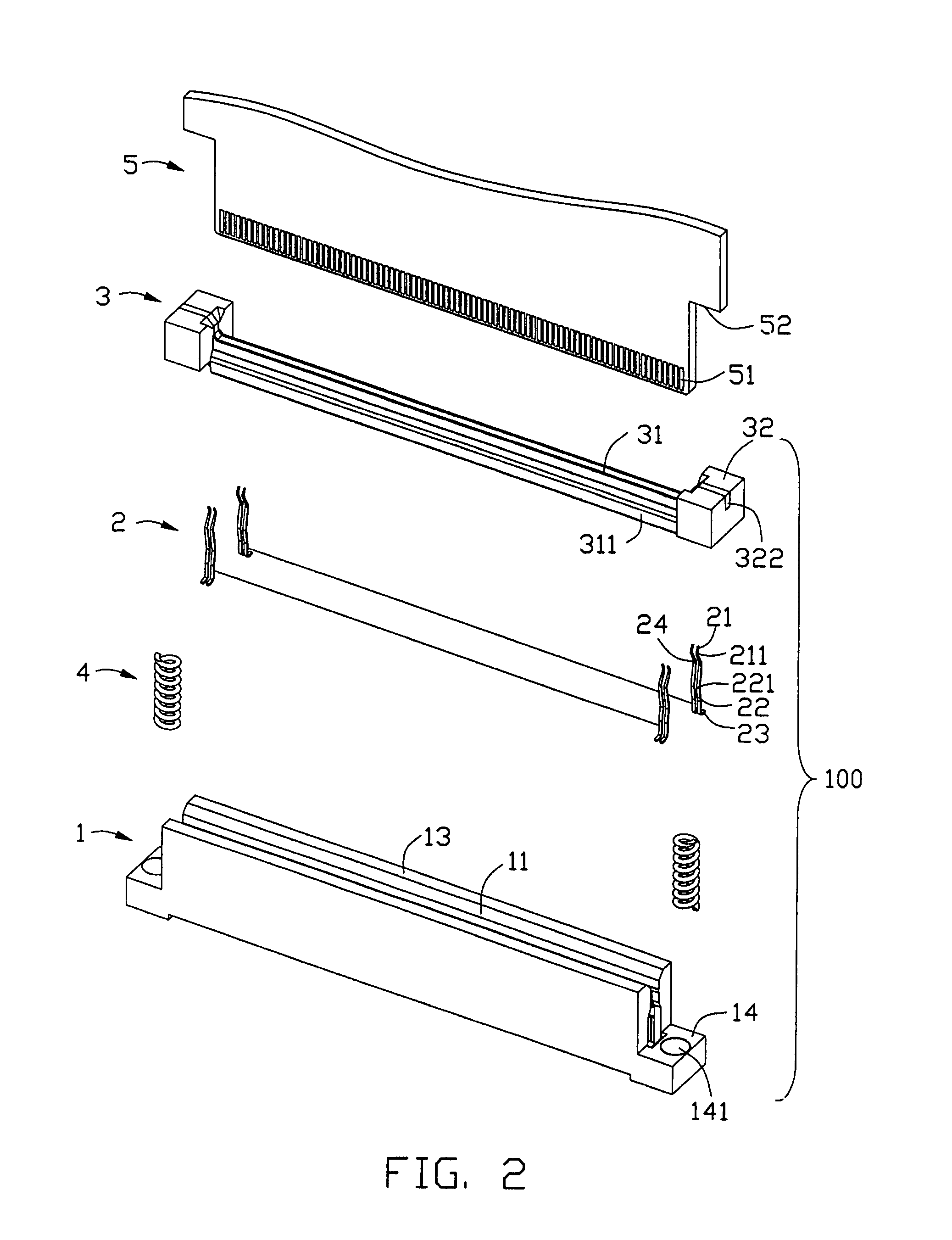 Card connector assembly having improved terminal