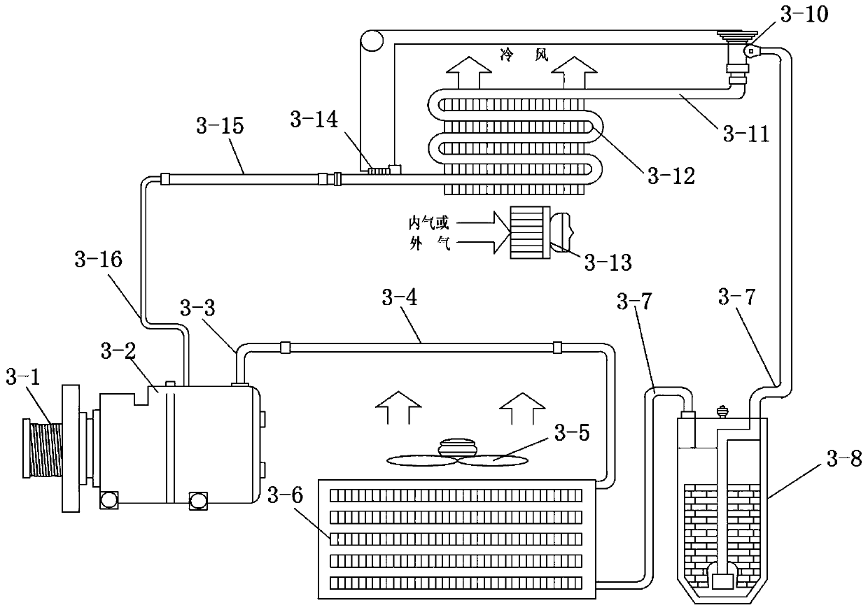 Hydraulic air conditioning system and method for insulating bucket of high-voltage live working robot