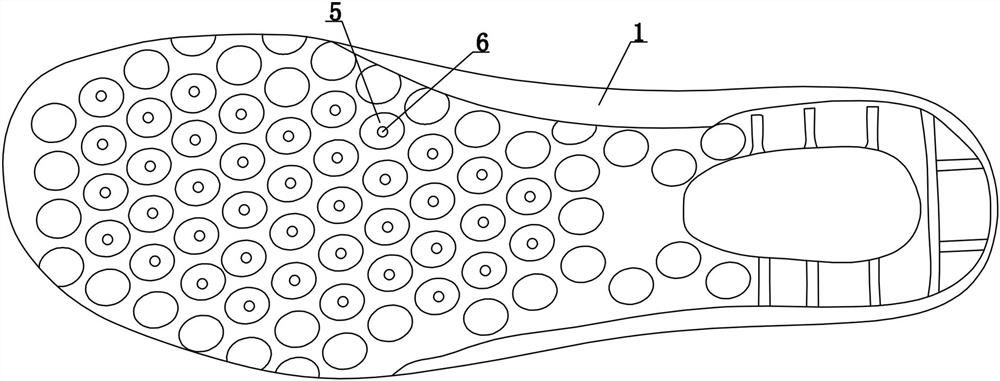 Health-care insole with good ventilation effect