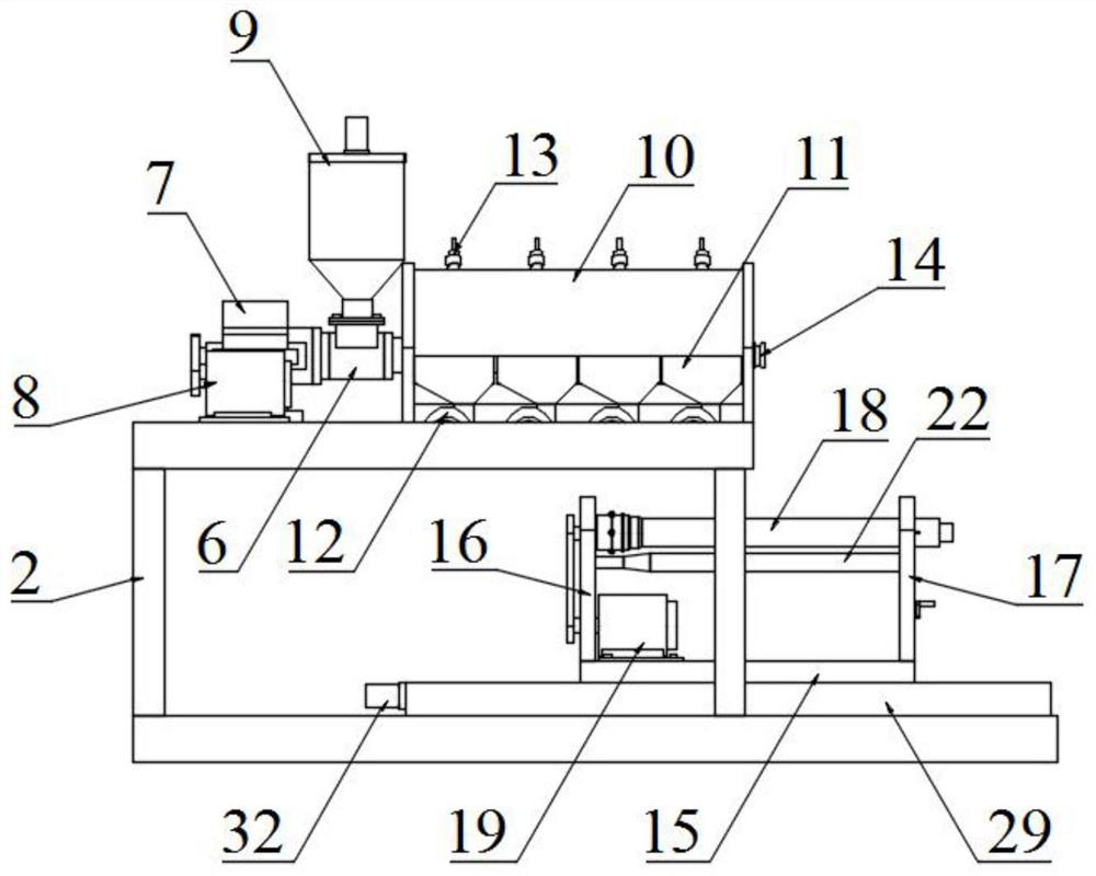 Pipe machining device and process for prefabricating embedded integrated rubber ring and pipe