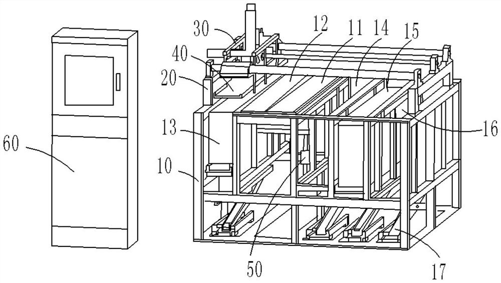 Automatic loading and unloading device for graphite boat sticking point