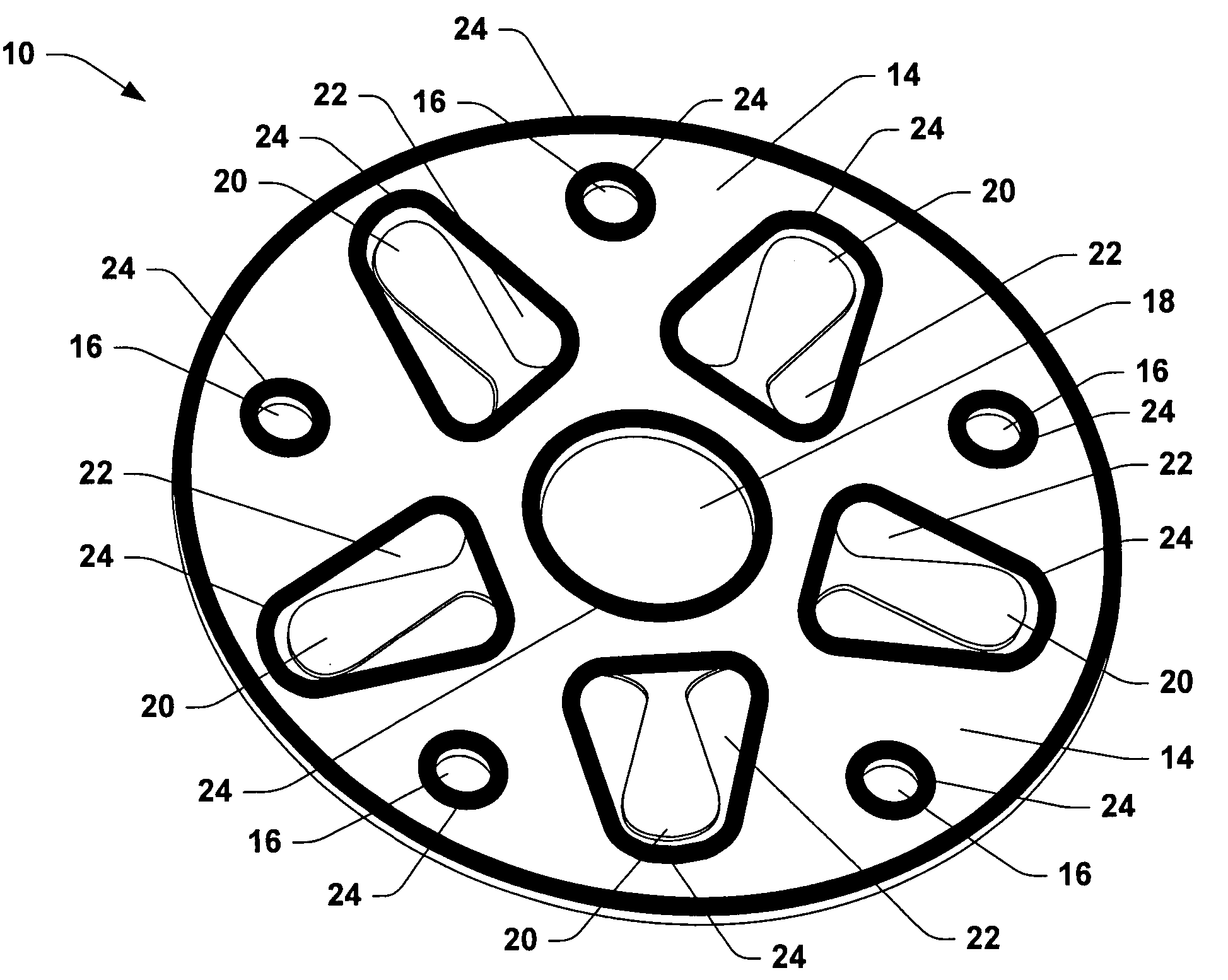 Valve or valve plate having an integrated gasket