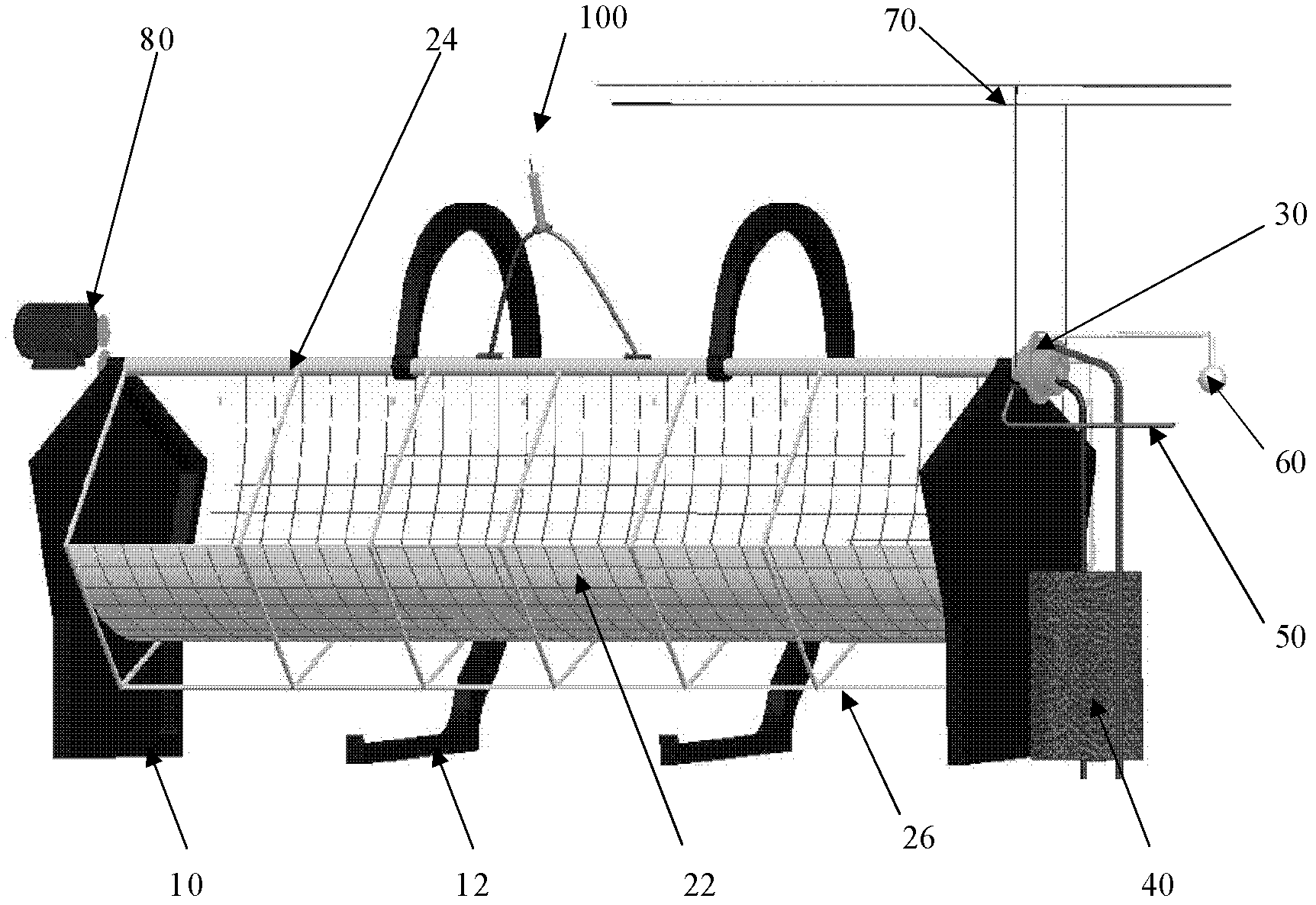 Trough-type solar energy comprehensive utilization system