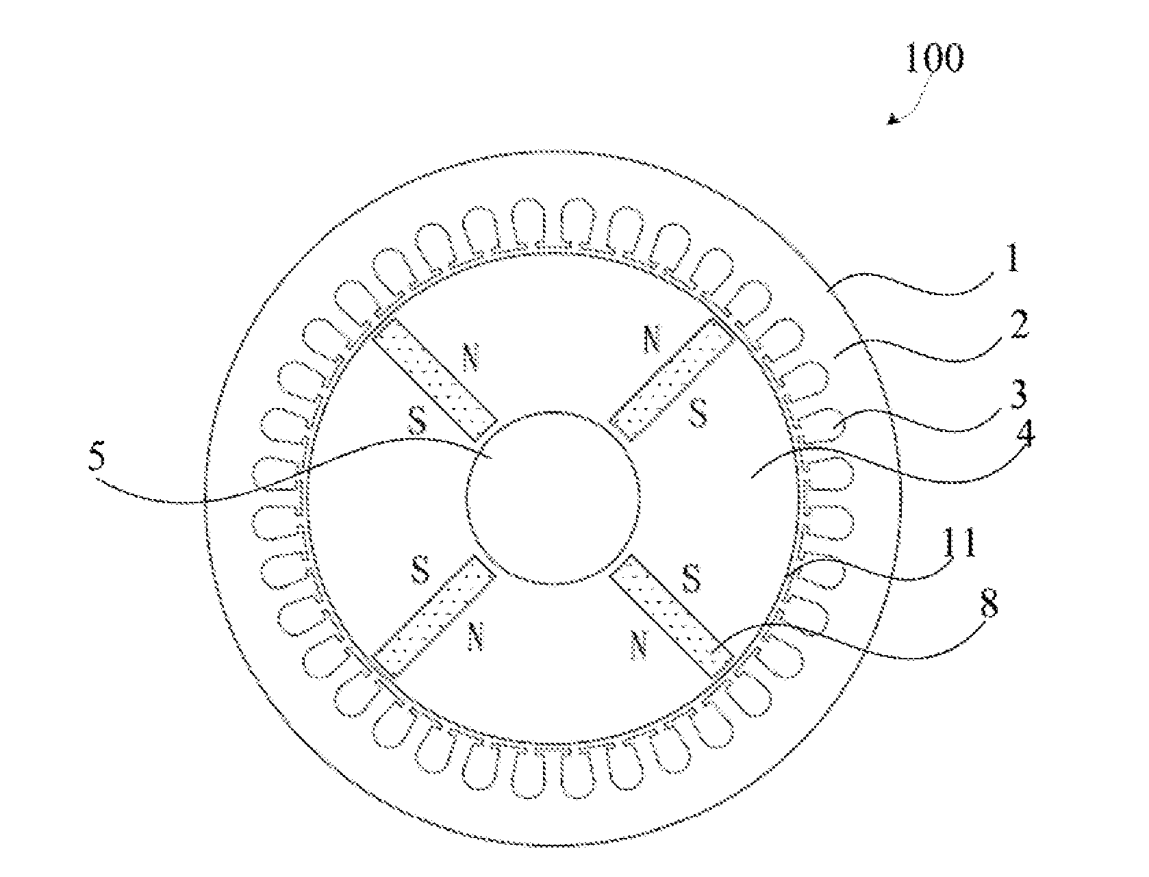 Rotor and rotary electric machine containing the same