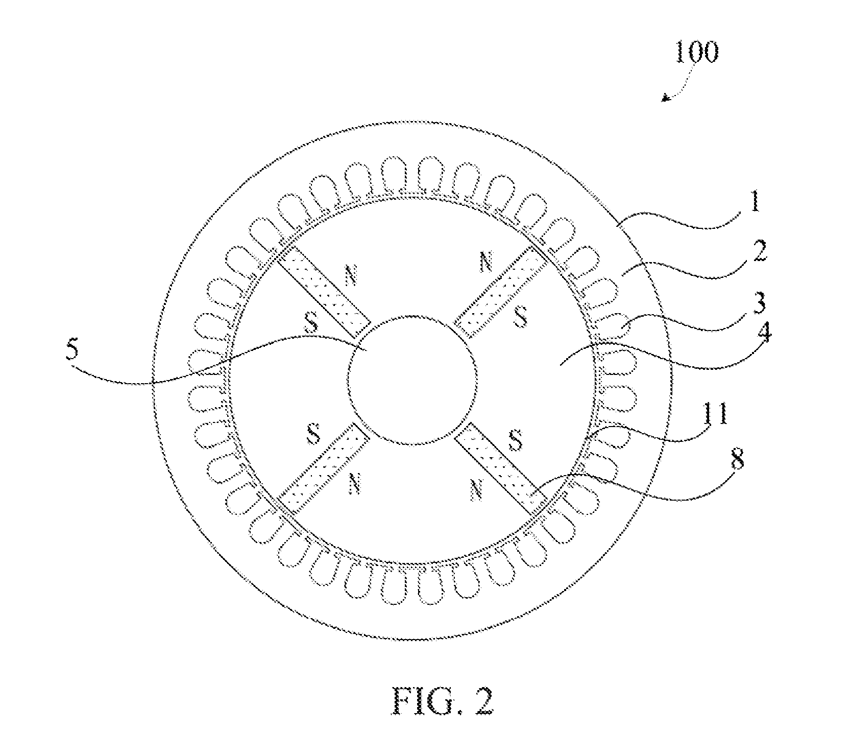 Rotor and rotary electric machine containing the same