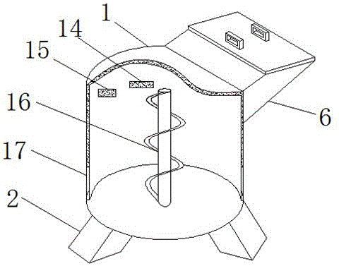 Animal waste fermentation tank