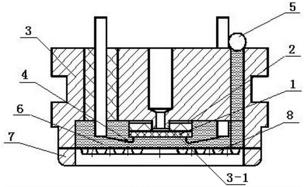 Hermetic hard packaging method for sensitive chip of piezoresistive pressure sensor