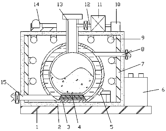 Hypericin liquid raw material chemical synthesis device