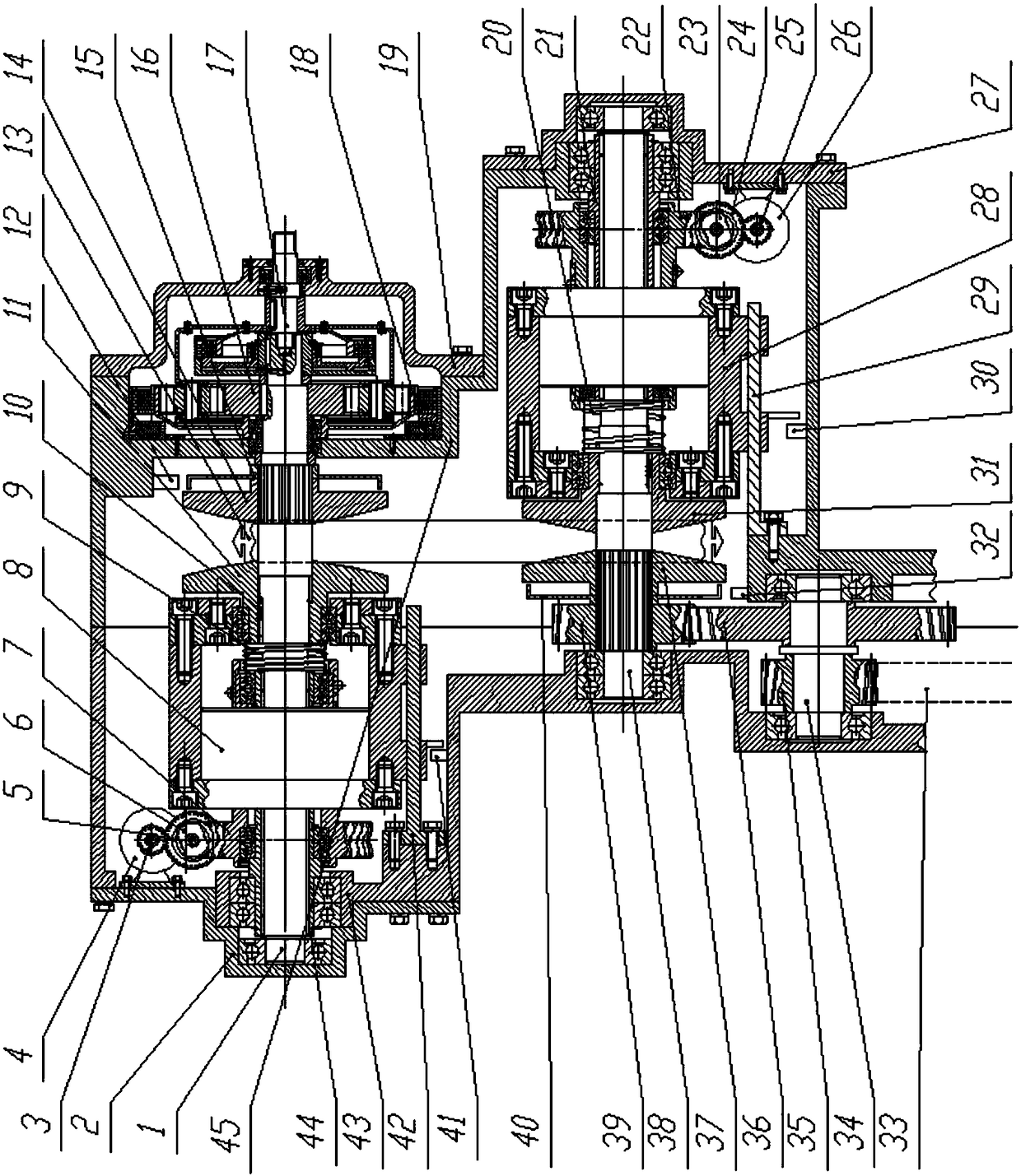 A metal belt type continuously variable transmission and method for controlling the speed of mechanical transmission by motor